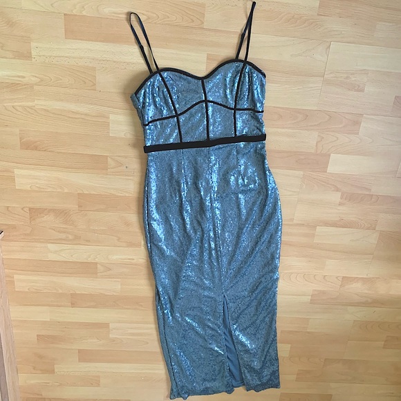 Little Mistress Dresses & Skirts - NWT Little Mistress gray sequins dress